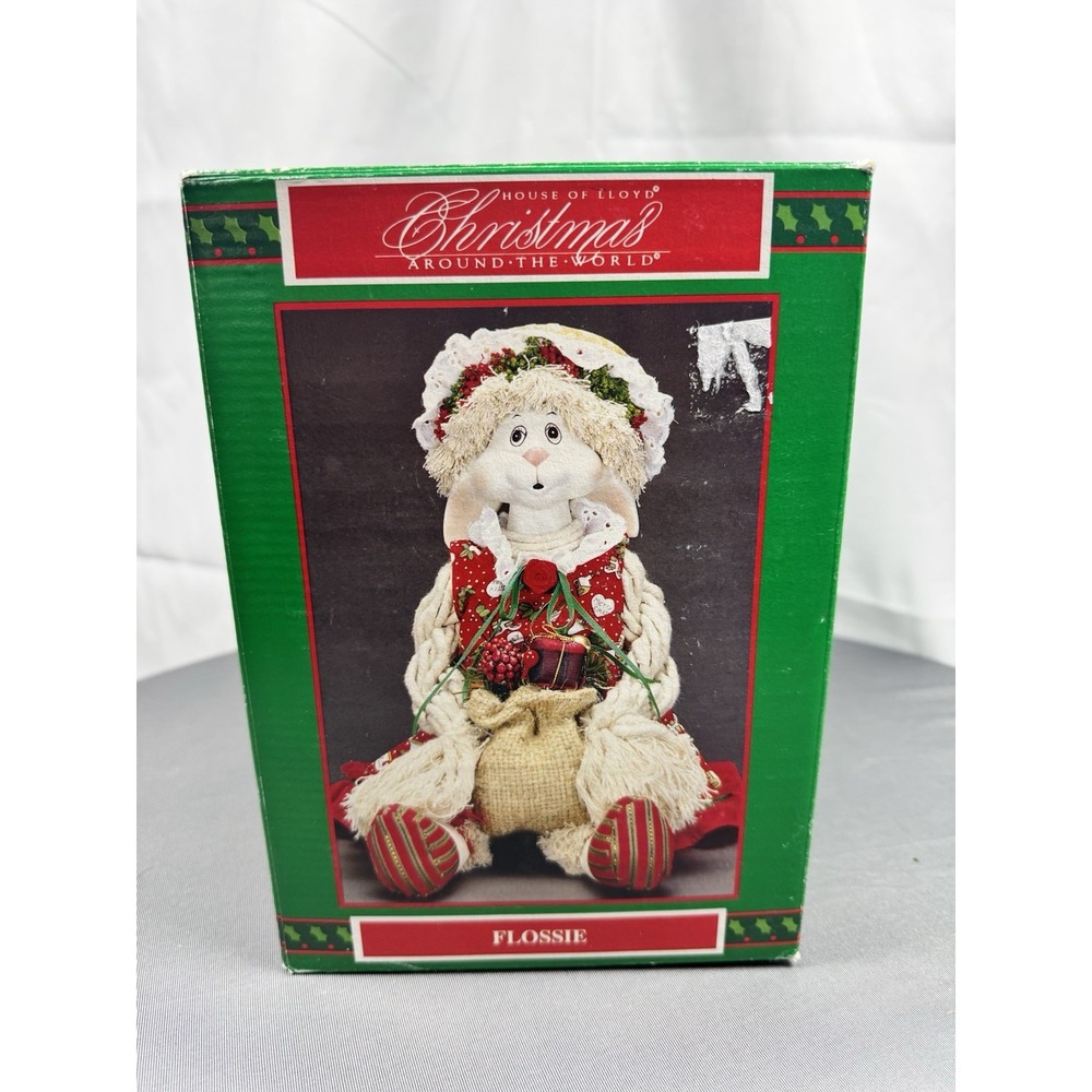 VTG 1993 House of Lloyd Christmas Around The World "Flossie "‎ Bunny